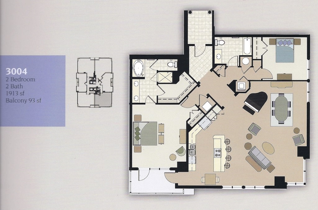 Westin Residences Virginia Beach Unit 3004 Floor Plan